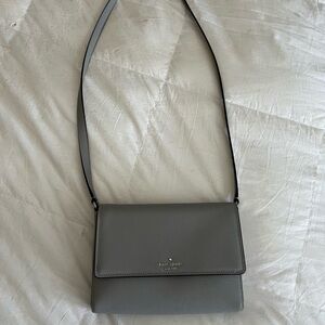 Kate Spade Elegant Gray Crossbody Bag